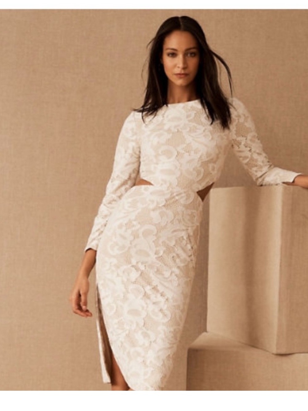 Hayley Paige x BHLDN Erykah Dress – Ivory – Size 12